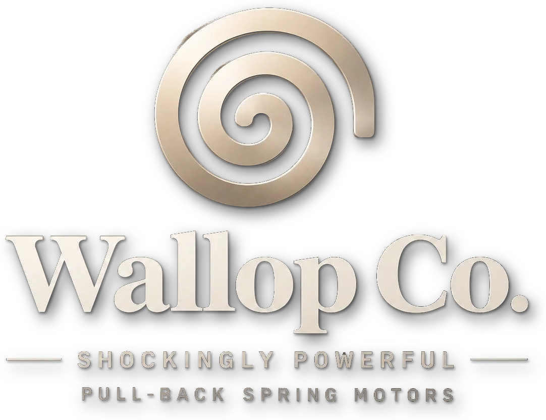 Wallop Co. Shockingly powerful pull-back spring motors.